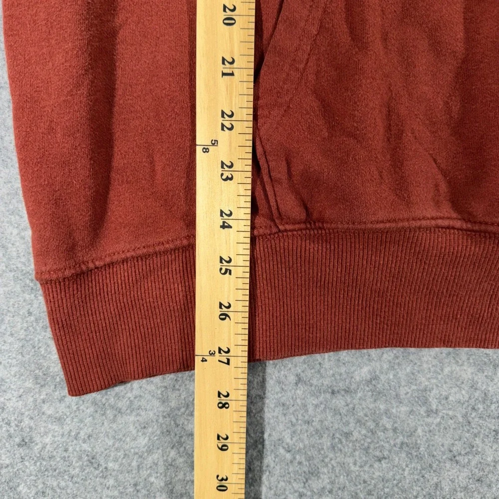 The North Face Mens Never Stop Exploring Hoodie Rust Red Pullover Large